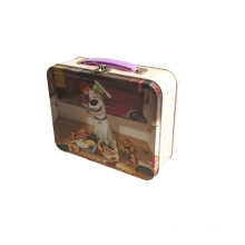 Lunch Tin Box Handle Metal Tin Container Wholesale for Packaging